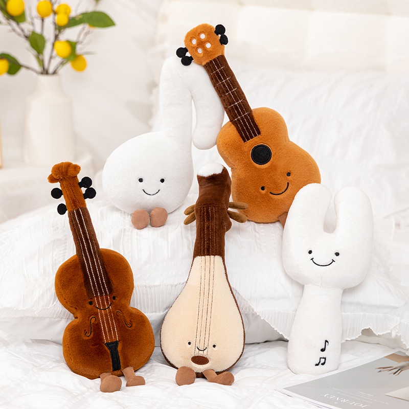 Musical Instrument Qin - Cute Musical Plush Toy Soft Violin