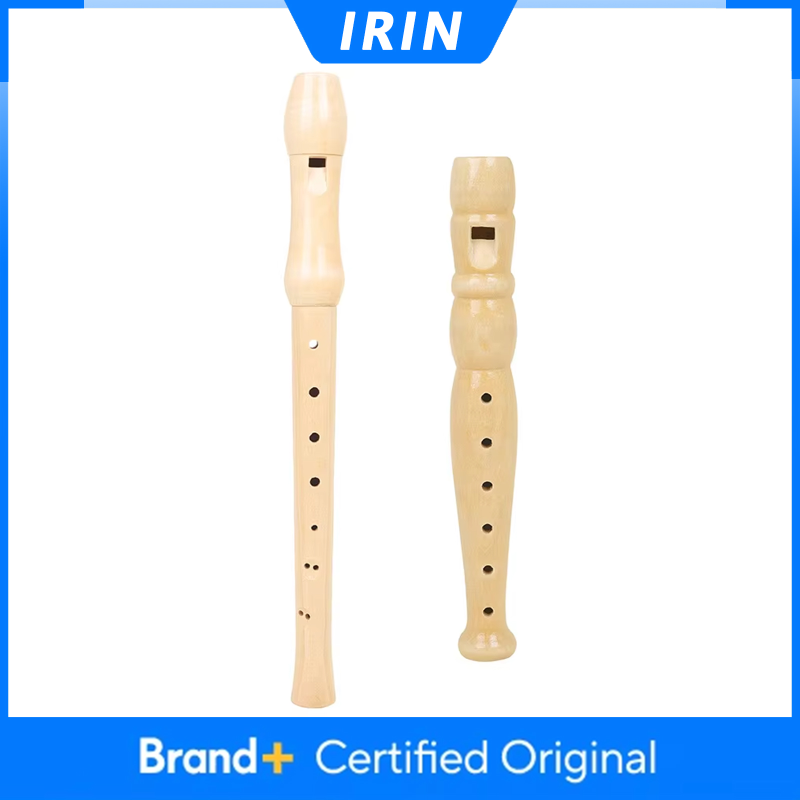 Musical Instrument Recorder - IRIN 6/8 Hole Recorder Wood Color
