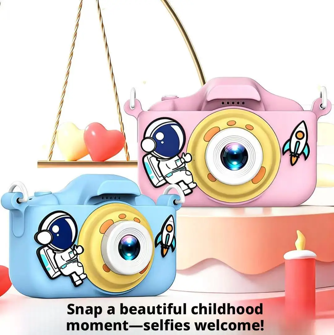 Kids Camera HD Dual Lens 1080P - Musical Instrument Recorder recension och pris