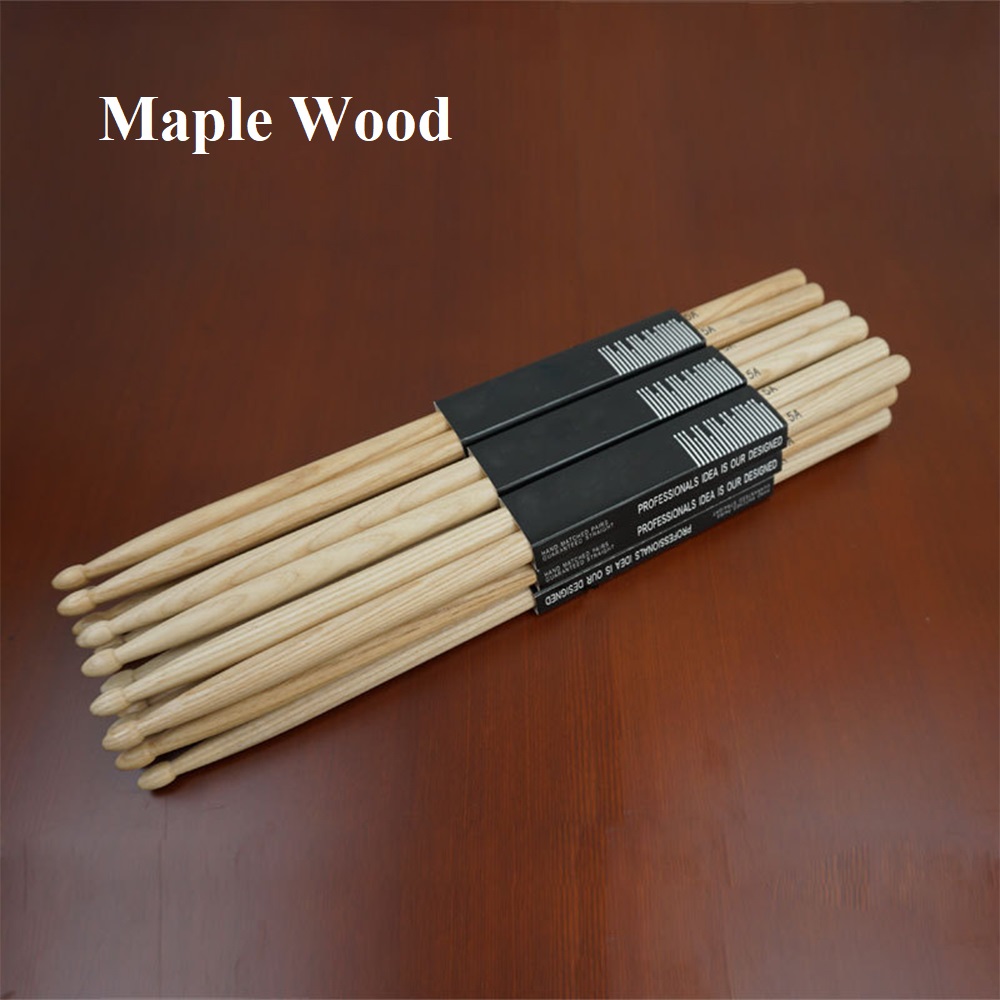 1 Pair 5A/7A Maple Wood Drumst - Musical Instrument Gong recension och pris