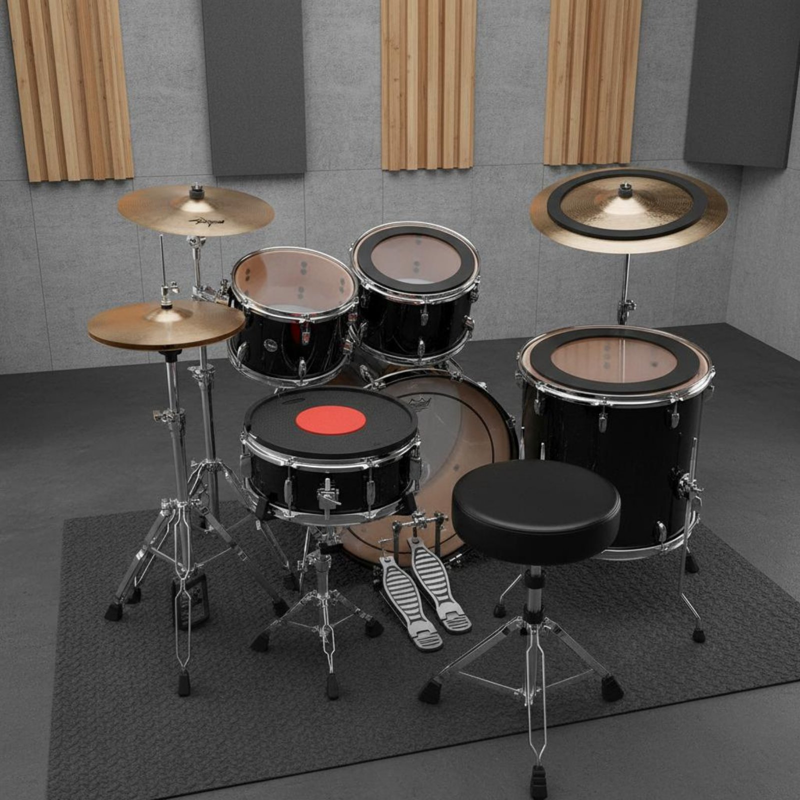 Rubber Drum and Cymbal Mutes N - Musical Instrument Drum recension och pris