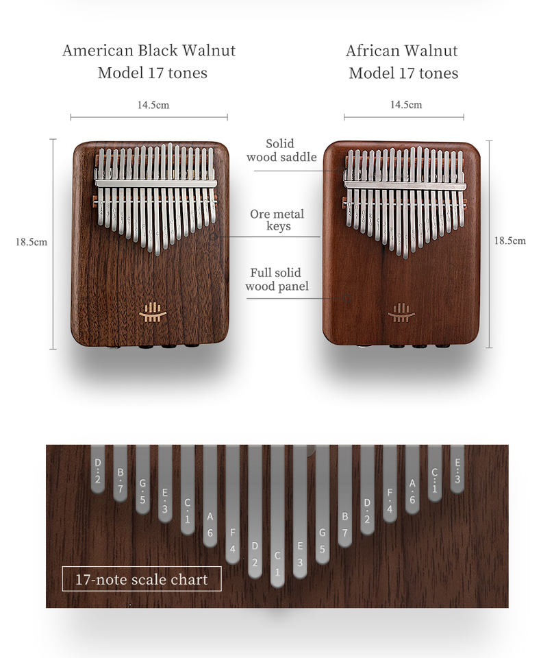 A-17 American Black Walnut Thu - Musical Instrument Drum recension och pris