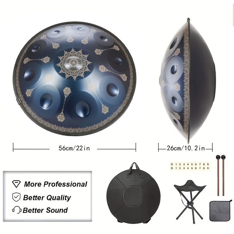 10 Notes Handpan Drum 22 Inch  - Musical Instrument Drum recension och pris