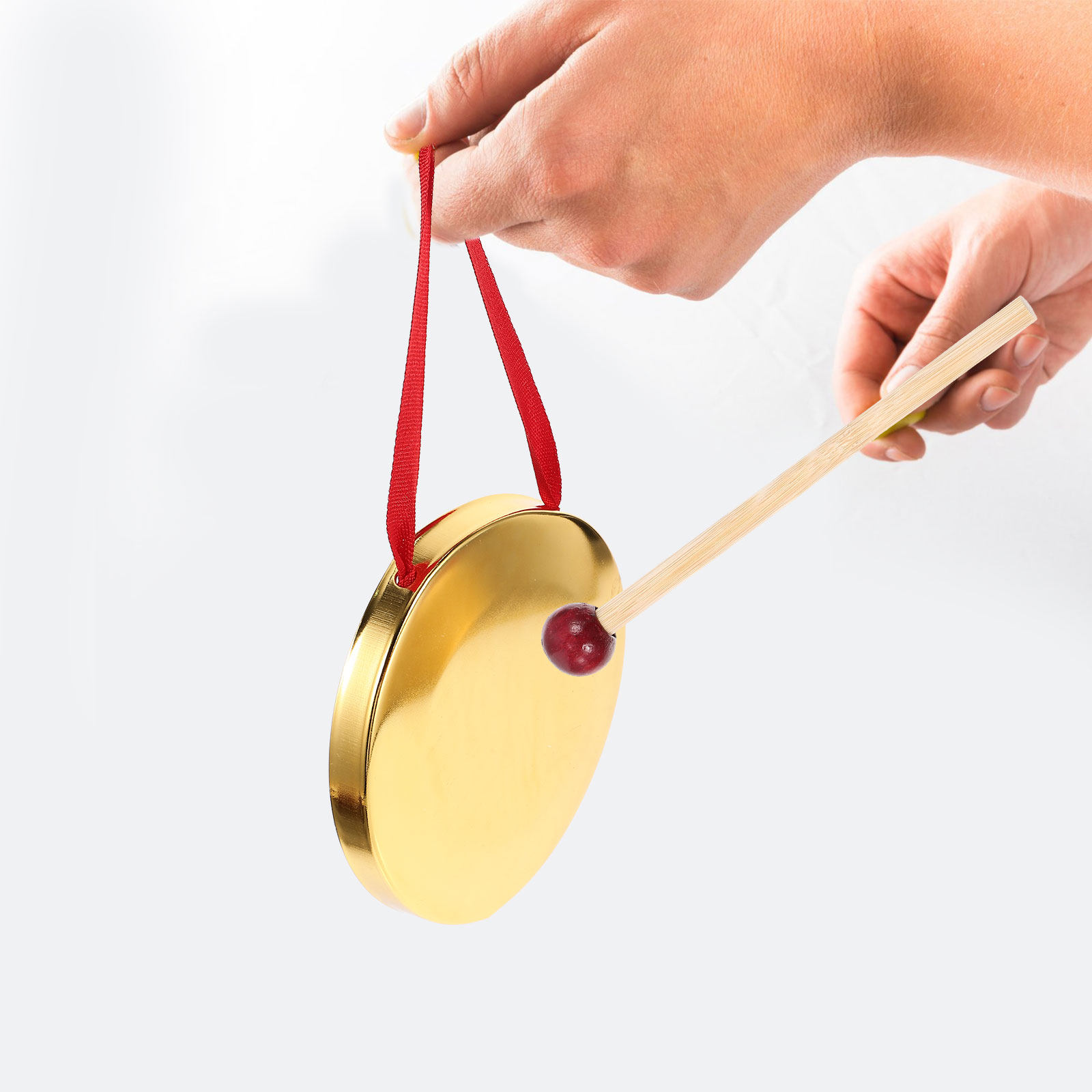 1Set Hand Held Gong Small Meta - Musical Instrument Gong recension och pris