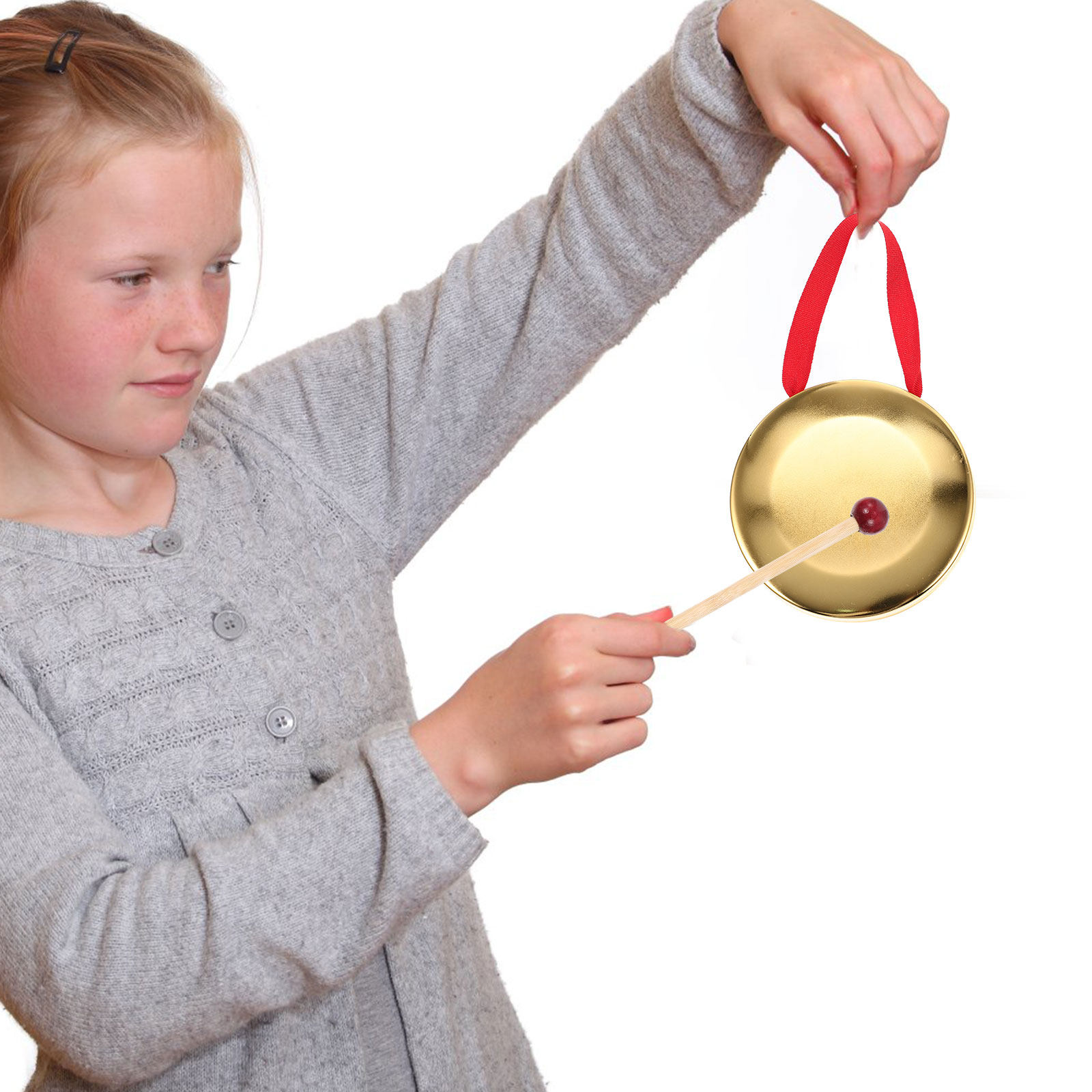 1Set Hand Held Gong Small Meta - Musical Instrument Gong recension och pris