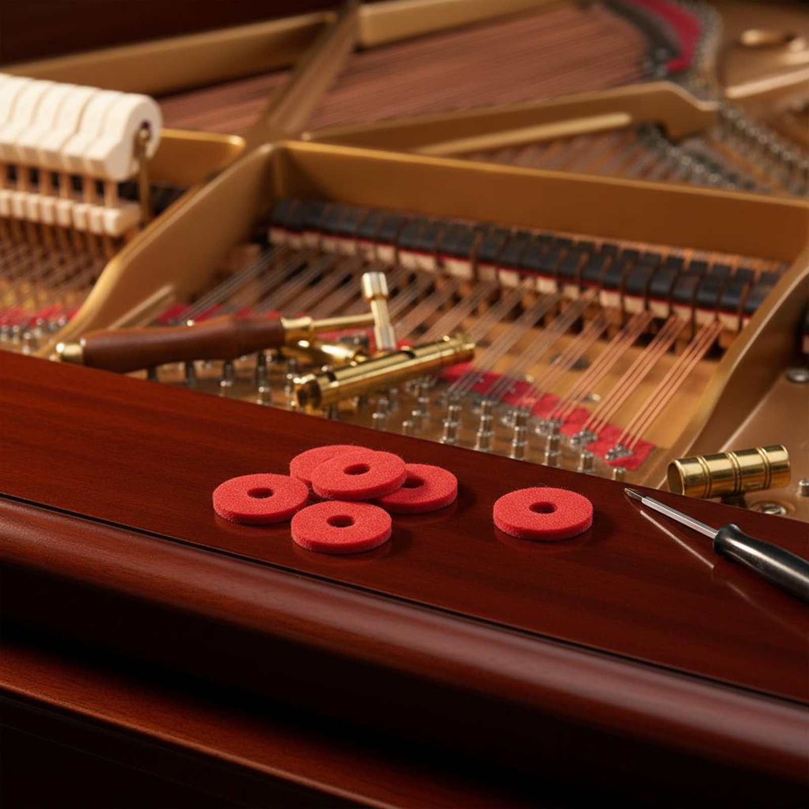 Red Piano Key Washer Small Rou - A Musical Instrument With Keys recension och pris