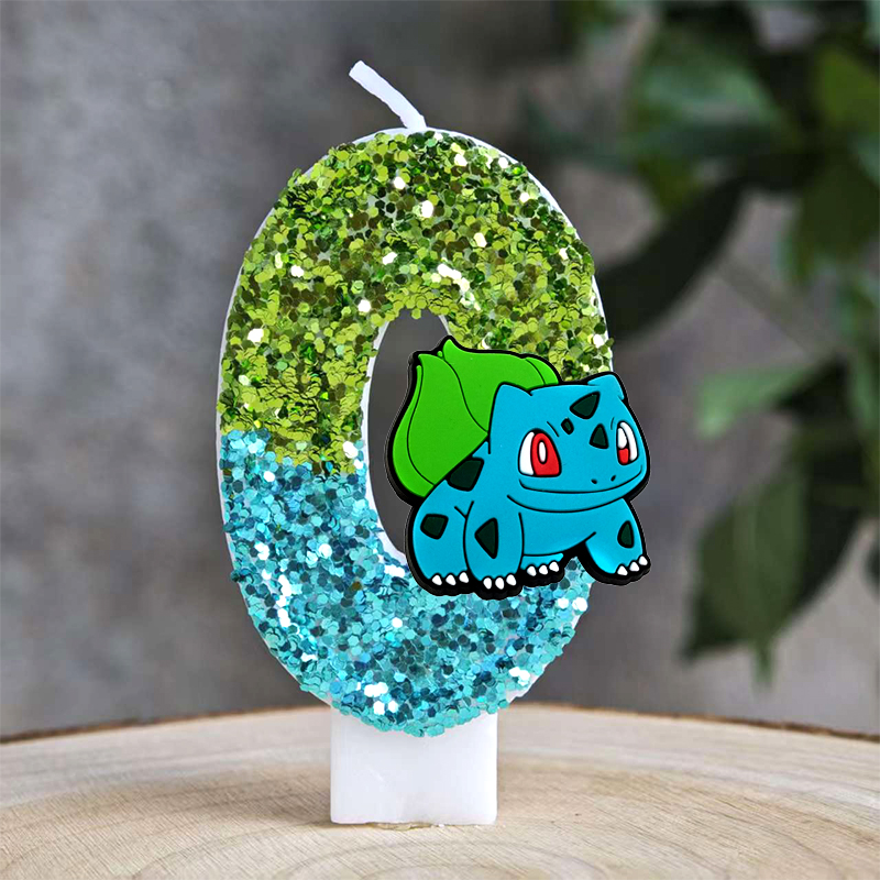 Cartoon Pokemon Candles Cake A - Musical Instrument Gong recension och pris
