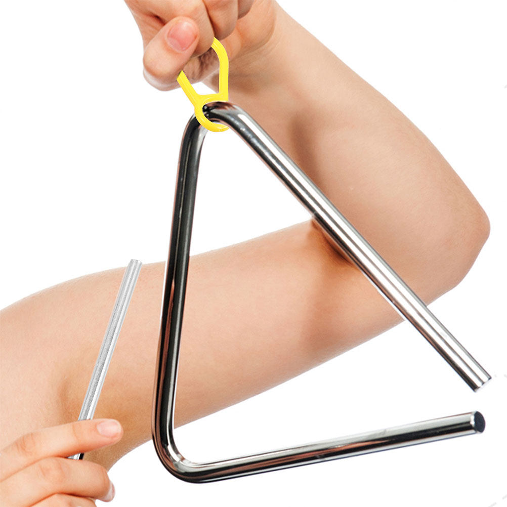 2Pcs Triangle Iron Percussion  - Musical Instrument Triangle recension och pris