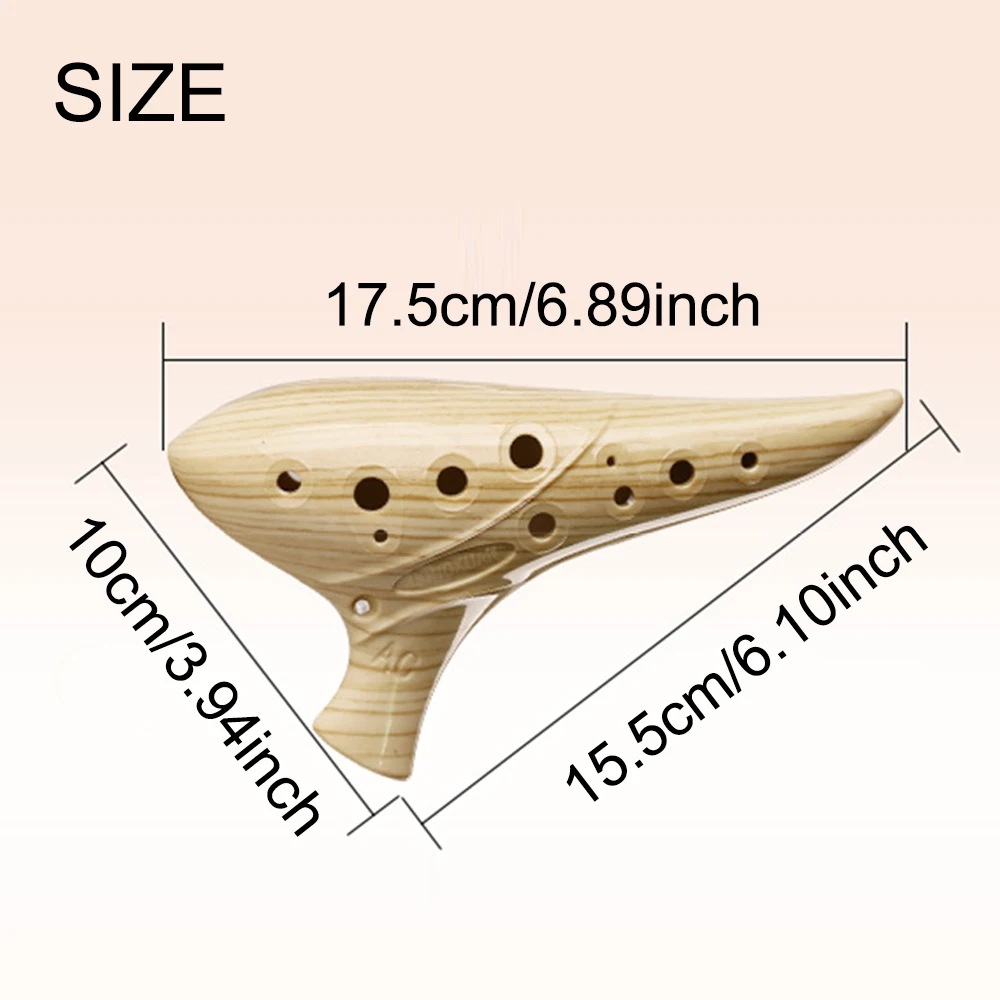 12-hole C Key Resin Ocarina -  - Musical Instrument Qin recension och pris