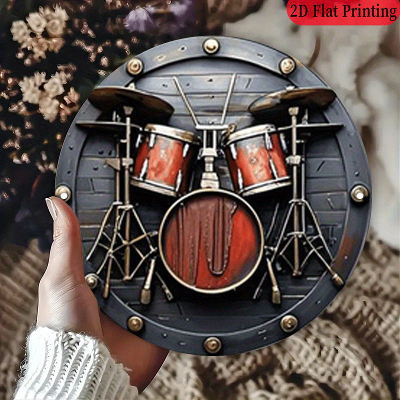 2D Flat, 1pc, 20.32x20.32 cm 2 - Musical Instrument Drum recension och pris