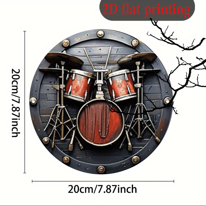 2D Flat, 1pc, 20.32x20.32 cm 2 - Musical Instrument Drum recension och pris