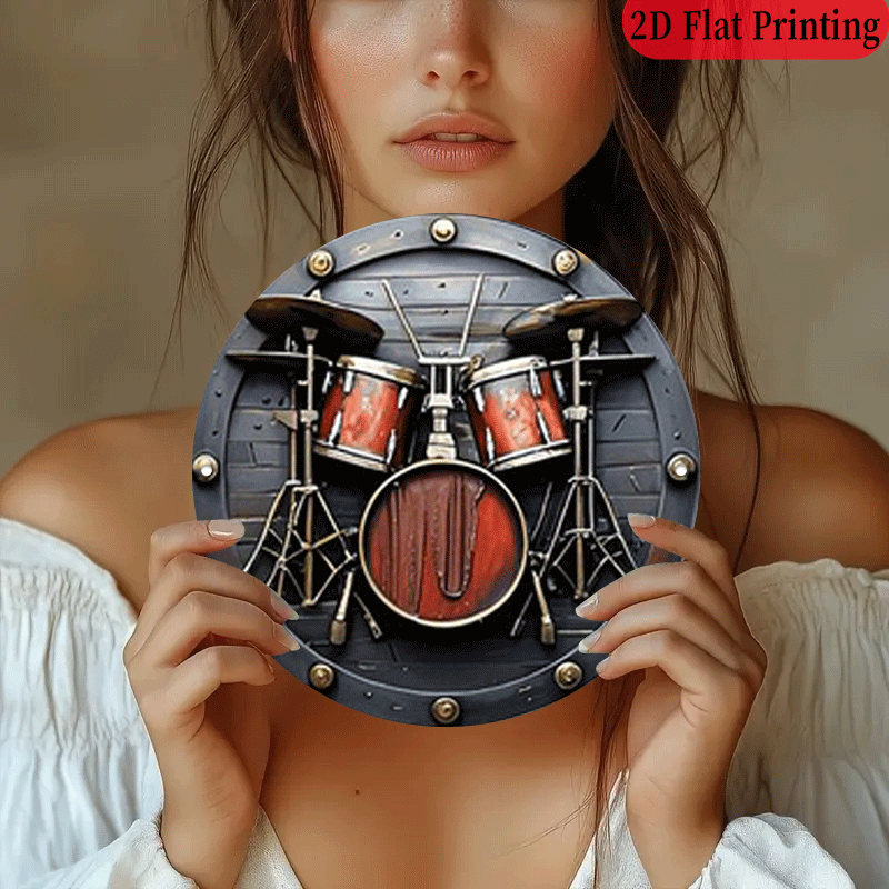 2D Flat, 1pc, 20.32x20.32 cm 2 - Musical Instrument Drum recension och pris