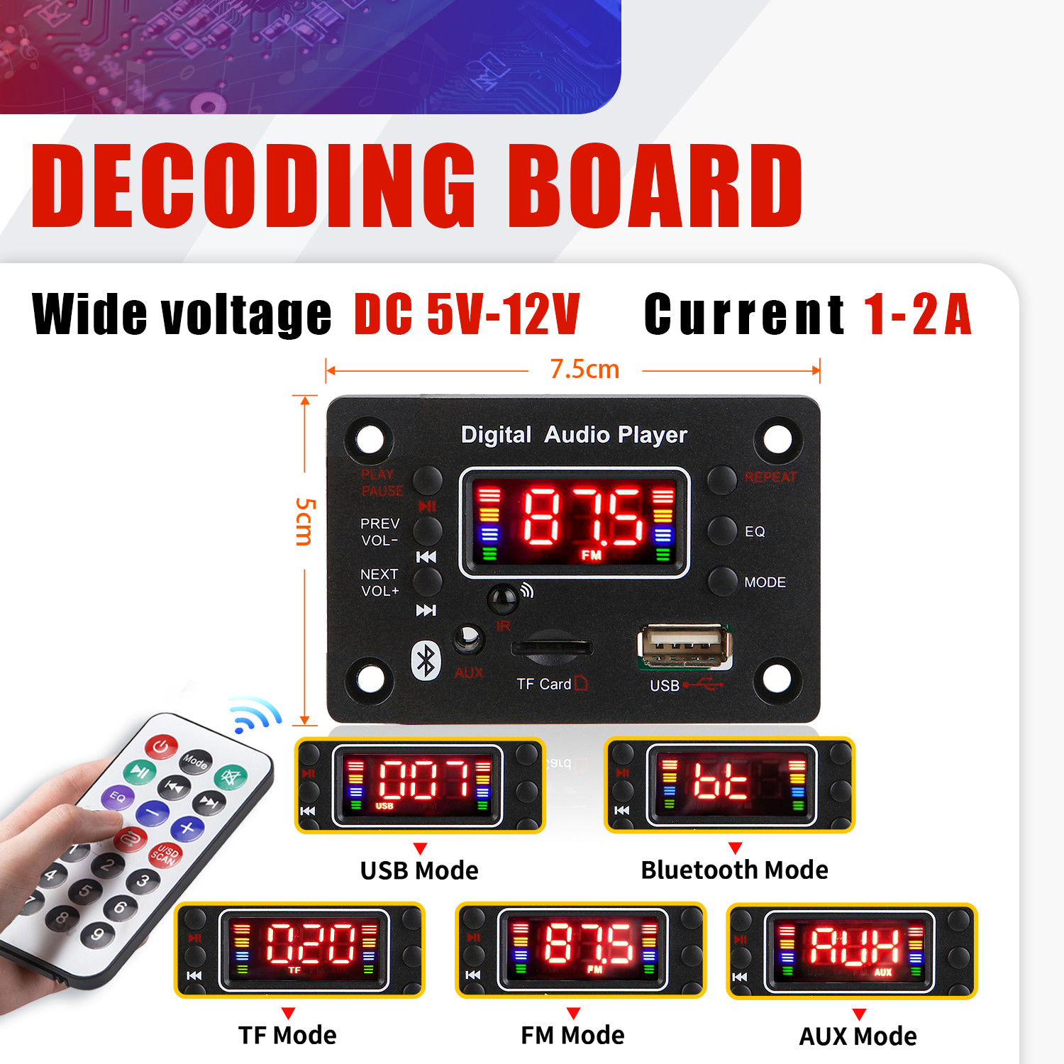 12V Wireless Handsfree Bluetoo - Musical Instrument Recorder recension och pris