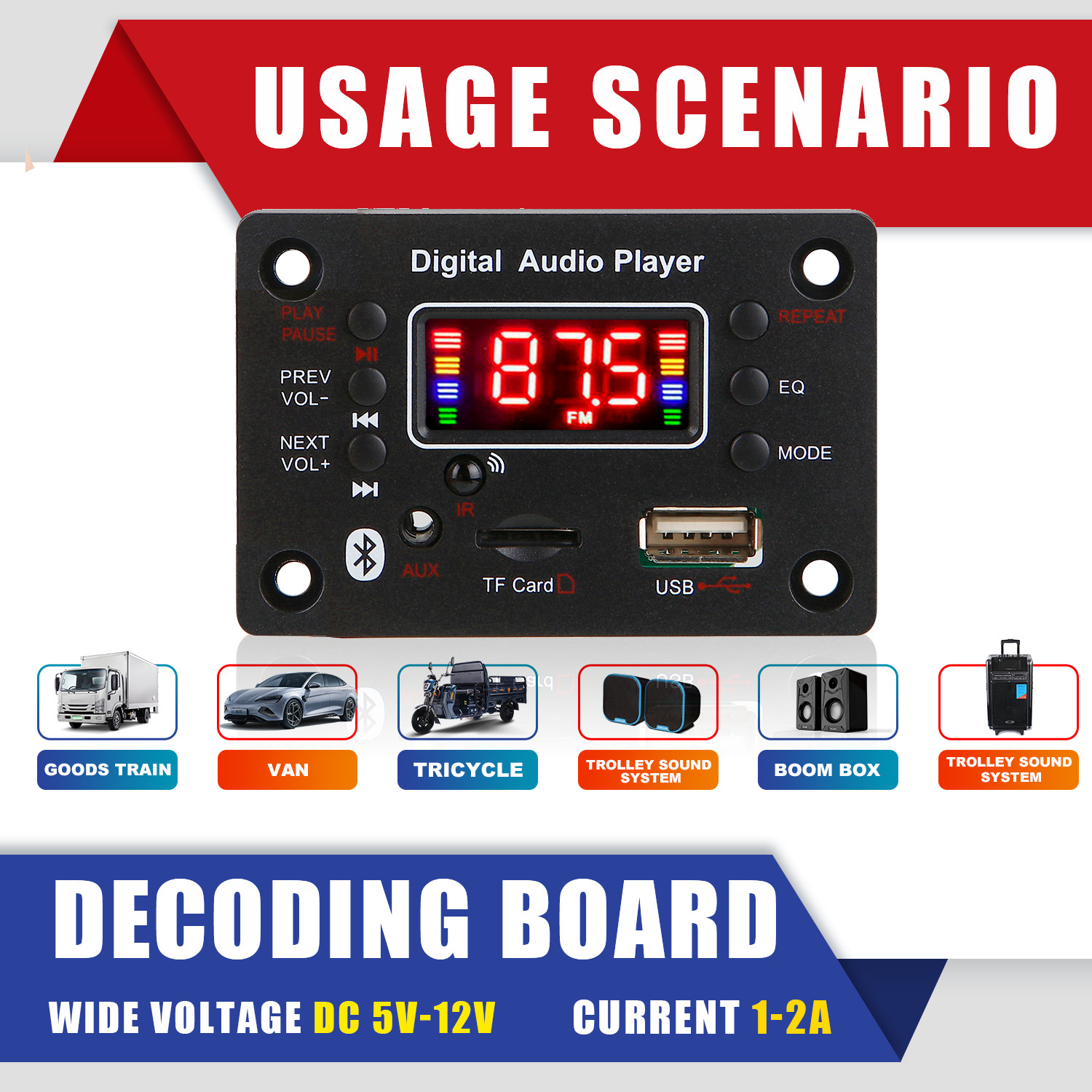 12V Wireless Handsfree Bluetoo - Musical Instrument Recorder recension och pris