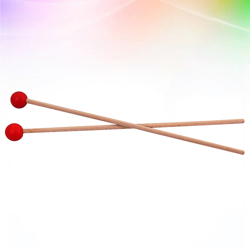 1Pair Large Drum Mallets Wood  - Musical Instrument Gong recension och pris