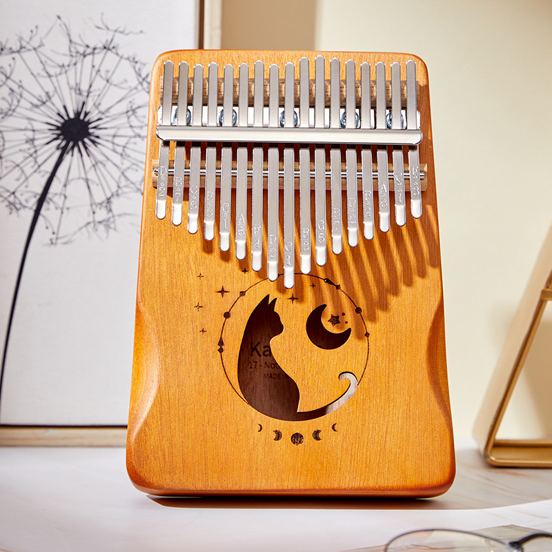 17 Keys Kalimba Gradient Color - A Musical Instrument With Keys recension och pris