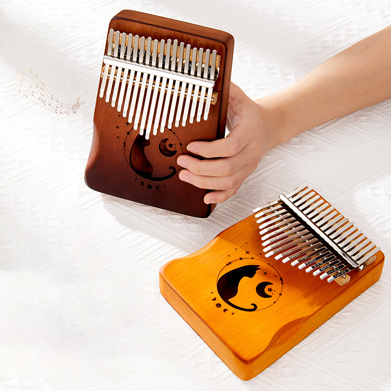 17 Keys Kalimba Gradient Color - A Musical Instrument With Keys recension och pris