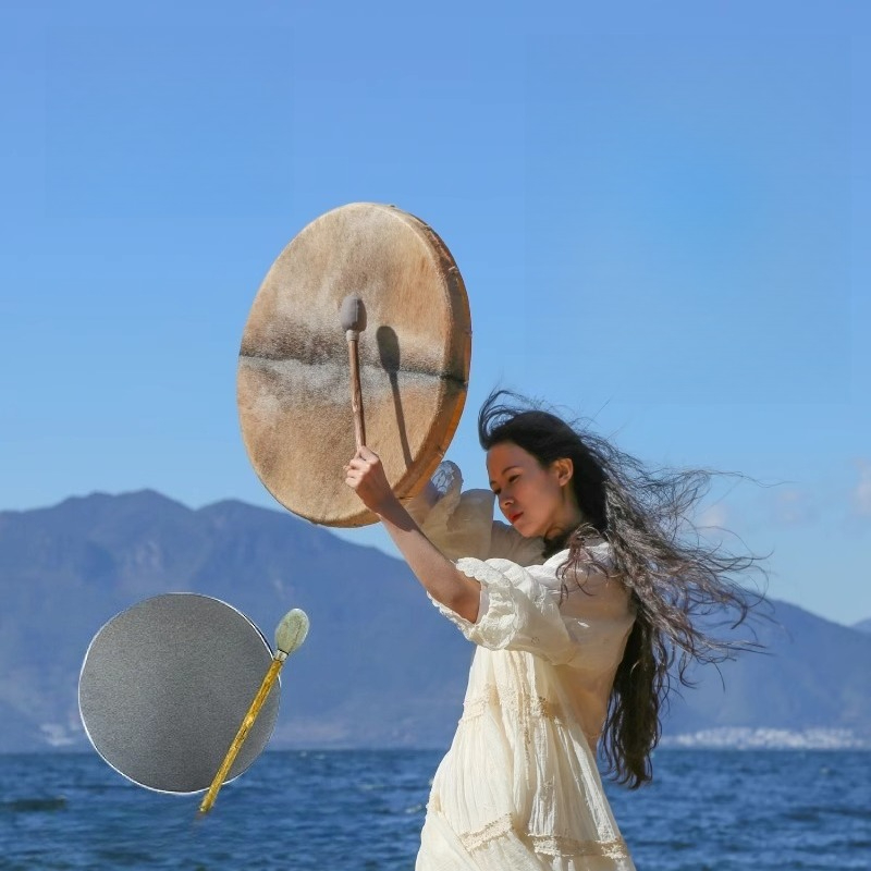 Shamanic Drum Circle Sheepskin - Musical Instrument In India recension och pris