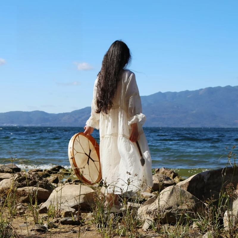 Shamanic Drum Circle Sheepskin - Musical Instrument In India recension och pris